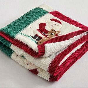 Pottery Barn crib Christmas Rudolph Heirloom Blanket